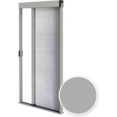 AVOSDIM Moustiquaire porte fenêtre plissée L1200 x H2400 mm Grise - Store Moustiquaire Anti Insectes - Recoupable - Publicité AVOSDIM Moustiquaire porte fenêtre plissée L1200 x H2400 mm Grise - Store Moustiquaire Anti Insectes - Recoupable - Publicité