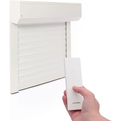 AVOSDIM Volet Roulant Recoupable Electrique Radio ALU Blanc H215 x L180 cm Blanc - Publicité AVOSDIM Volet Roulant Recoupable Electrique Radio ALU Blanc H215 x L180 cm Blanc - Publicité