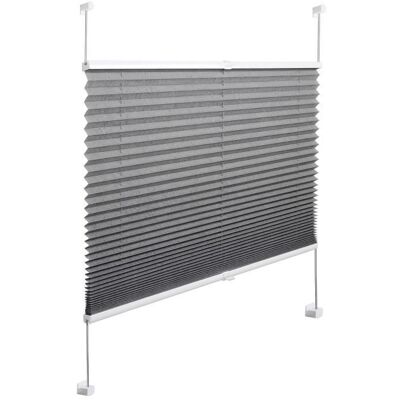 WOLTU Store plissé opaque Installation rapide et directement sans perçage Store pour Fenêtre en 100% polyester 65x220cm Gris Gris - Publicité WOLTU Store plissé opaque Installation rapide et directement sans perçage Store pour Fenêtre en 100% polyester 65x220cm Gris Gris - Publicité