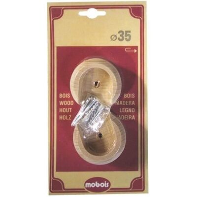 MOBOIS Naissance - brut - lot de 2 - D: 35 mm - Publicité MOBOIS Naissance - brut - lot de 2 - D: 35 mm - Publicité