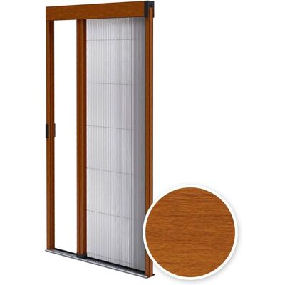 AVOSDIM Moustiquaire porte fenêtre plissée L1200 x H2400 mm Chêne Doré - Store Moustiquaire Anti Insectes - Recoupable - Publicité AVOSDIM Moustiquaire porte fenêtre plissée L1200 x H2400 mm Chêne Doré - Store Moustiquaire Anti Insectes - Recoupable - Publicité