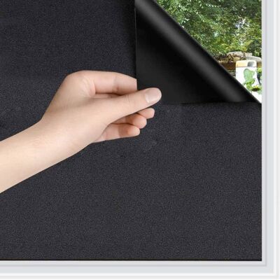 Rabbitgoo Film Fenetre Anti Regard Film Occultant Fenêtre Noir 90x300cm Film Opaque pour Vitre Anti UV Dépoli pour Bureau Maison Noir - Publicité Rabbitgoo Film Fenetre Anti Regard Film Occultant Fenêtre Noir 90x300cm Film Opaque pour Vitre Anti UV Dépoli pour Bureau Maison Noir - Publicité