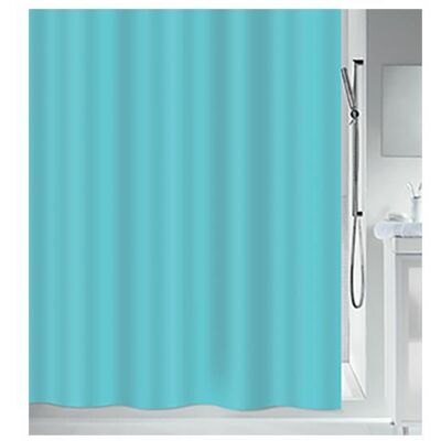 Spirella - ATLAS - 180x200 cm - Turquoise - Shower Curtain - Publicité Spirella - ATLAS - 180x200 cm - Turquoise - Shower Curtain - Publicité