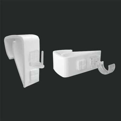 Support Clip - EMINZA - Lot de 2 - Couleur Blanc - PVC - Intérieur Blanc - Publicité Support Clip - EMINZA - Lot de 2 - Couleur Blanc - PVC - Intérieur Blanc - Publicité