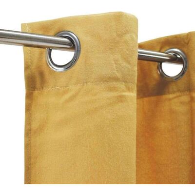 The Deco Factory Cotton Look - Rideau en polycoton esprit denim, 140 x 250 cm, Jaune - Publicité The Deco Factory Cotton Look - Rideau en polycoton esprit denim, 140 x 250 cm, Jaune - Publicité