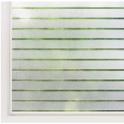 Rabbitgoo Film Fenêtre Électrostatique Motif Rayure Autocollant Film Occultant pour Fenêtre Anti-regard Film pour Vitre -44.5x200CM Blanc - Publicité Rabbitgoo Film Fenêtre Électrostatique Motif Rayure Autocollant Film Occultant pour Fenêtre Anti-regard Film pour Vitre -44.5x200CM Blanc - Publicité