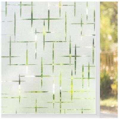 Rabbitgoo Film de Fenêtre Film occultant pour fenêtre Film Anti-regard Electrostatique Autocollant Effet croisillons -90 x 200CM Blanc - Publicité Rabbitgoo Film de Fenêtre Film occultant pour fenêtre Film Anti-regard Electrostatique Autocollant Effet croisillons -90 x 200CM Blanc - Publicité