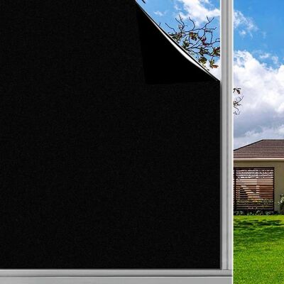 RABBITGOO Film Fenetre Anti Regard Film Occultant Fenêtre Noir 60x200cm la Grille Design pour Couper Film Opaque pour Vitre pour Bureau Noir - Publicité RABBITGOO Film Fenetre Anti Regard Film Occultant Fenêtre Noir 60x200cm la Grille Design pour Couper Film Opaque pour Vitre pour Bureau Noir - Publicité