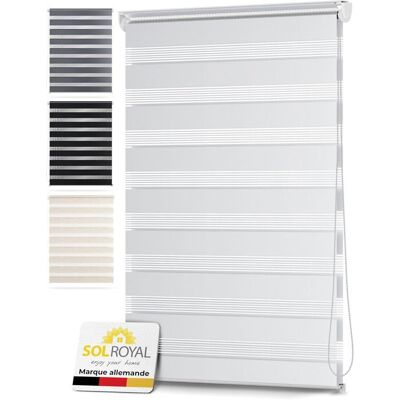 SOL ROYAL Store double SolDecor DL2 55x150cm Blanc - Klemmfix sans percer Blanc - Publicité SOL ROYAL Store double SolDecor DL2 55x150cm Blanc - Klemmfix sans percer Blanc - Publicité