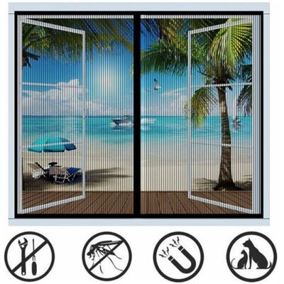 NOBRAND 120x140cm Moustiquaire Fenêtre MagnétiqueMoustiquaire Porte sans PercerRideau Anti Moustique pour Plupart des Types de Fenêtres - Publicité NOBRAND 120x140cm Moustiquaire Fenêtre MagnétiqueMoustiquaire Porte sans PercerRideau Anti Moustique pour Plupart des Types de Fenêtres - Publicité