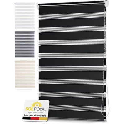 Sol Royal SolDecor DL2 Store Enrouleur Jour Nuit - Avec ou sans perçage - 100x220cm Anthracite - mécanisme à chaînette Noir - Publicité Sol Royal SolDecor DL2 Store Enrouleur Jour Nuit - Avec ou sans perçage - 100x220cm Anthracite - mécanisme à chaînette Noir - Publicité