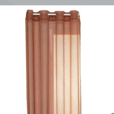 Atmosphera - Voilage Moly - 135 x 240 cm - Terracotta - Publicité Atmosphera - Voilage Moly - 135 x 240 cm - Terracotta - Publicité