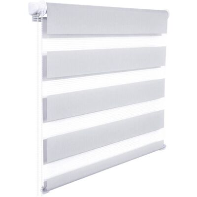 WOLTU Double Store Enrouleur Directement sans perçage Réglage de rideau latéraltranslucide 75x220cm Gris Gris - Publicité WOLTU Double Store Enrouleur Directement sans perçage Réglage de rideau latéraltranslucide 75x220cm Gris Gris - Publicité