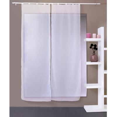 ENJOY HOME 2 voiles base droite 90 x 160 cm LUTHEO coloris BLANC Blanc - Publicité ENJOY HOME 2 voiles base droite 90 x 160 cm LUTHEO coloris BLANC Blanc - Publicité