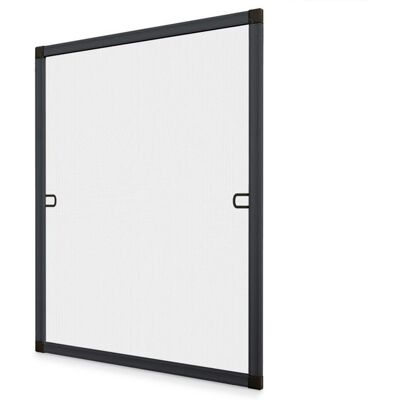 Moustiquaire Cadre Fixe - AVOSDIM - Cadre recoupable 130 x 150 cm - Toile polyester - Gris anthracite - Compatible volet roulant - Publicité Moustiquaire Cadre Fixe - AVOSDIM - Cadre recoupable 130 x 150 cm - Toile polyester - Gris anthracite - Compatible volet roulant - Publicité