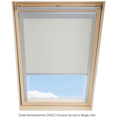 Store occultant SOLSTRO Beige compatible avec VELUX GGL CK02 et GGU CK02 Beige - Publicité Store occultant SOLSTRO Beige compatible avec VELUX GGL CK02 et GGU CK02 Beige - Publicité