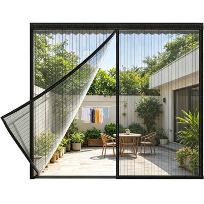NOBRAND Moustiquaire magnétique pour fenêtre - 100 x 120 cm - Aimants renforcés - Fermeture automatique du 0ben vers le bas - Publicité NOBRAND Moustiquaire magnétique pour fenêtre - 100 x 120 cm - Aimants renforcés - Fermeture automatique du 0ben vers le bas - Publicité