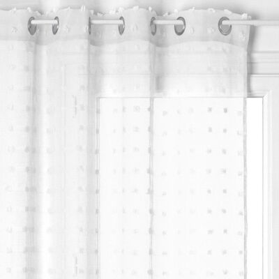 ATMOSPHERA Voilage Lily 140 x 240 cm - blanc - blanc - Blanc - Publicité ATMOSPHERA Voilage Lily 140 x 240 cm - blanc - blanc - Blanc - Publicité