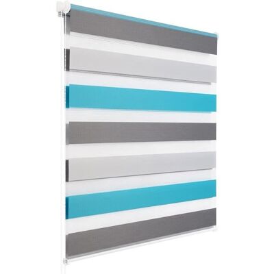 WOLTU 1 pièce Store Enrouleur Double Fixation Rapide sans perçage Store Isolant Thermique80x130cm Blanc+Gris+Turquoise - Publicité WOLTU 1 pièce Store Enrouleur Double Fixation Rapide sans perçage Store Isolant Thermique80x130cm Blanc+Gris+Turquoise - Publicité