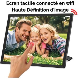 BEE OK Cadre photo WiFi Frameo 101″ HD 1280×800 – 32 Go – Écran tactile – Auto-rotation – Design Elegant Noir - Publicité BEE OK Cadre photo WiFi Frameo 101″ HD 1280×800 – 32 Go – Écran tactile – Auto-rotation – Design Elegant Noir - Publicité