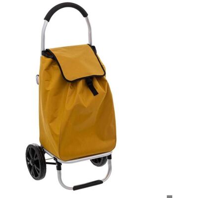 Chariot de course pliable 2 roues Modern Color jaune moutarde - 5 five simply smart Jaune - Publicité Chariot de course pliable 2 roues Modern Color jaune moutarde - 5 five simply smart Jaune - Publicité