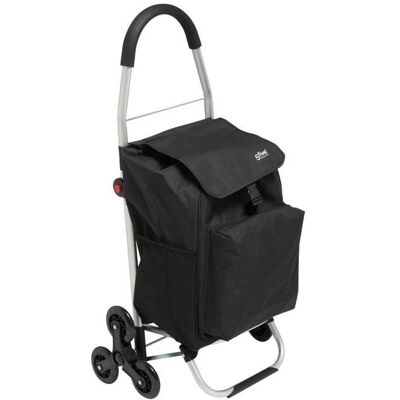 Chariot de course pliable 6 roues noir - 5 five simply smart Noir - Publicité Chariot de course pliable 6 roues noir - 5 five simply smart Noir - Publicité
