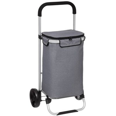 Chariot de courses isotherme gris - 5 five simply smart Gris - Publicité Chariot de courses isotherme gris - 5 five simply smart Gris - Publicité