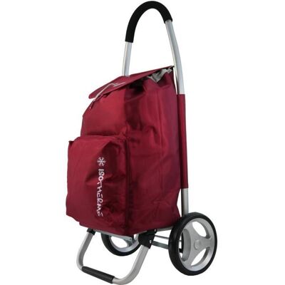 Chariot de courses METZELDER EVER K 2 Roues POCHE ISOTERME leger pratique solide pas cher qualitatif grosse contenance - Rouge Rouge - Publicité Chariot de courses METZELDER EVER K 2 Roues POCHE ISOTERME leger pratique solide pas cher qualitatif grosse contenance - Rouge Rouge - Publicité