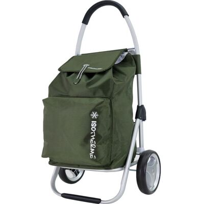 Chariot de Course Cabat marché Poussette marché Pliable et Diable Caddie Panier Montant METZELDER Ever K2. Chassis Aluminium - Kaki Vert - Publicité Chariot de Course Cabat marché Poussette marché Pliable et Diable Caddie Panier Montant METZELDER Ever K2. Chassis Aluminium - Kaki Vert - Publicité