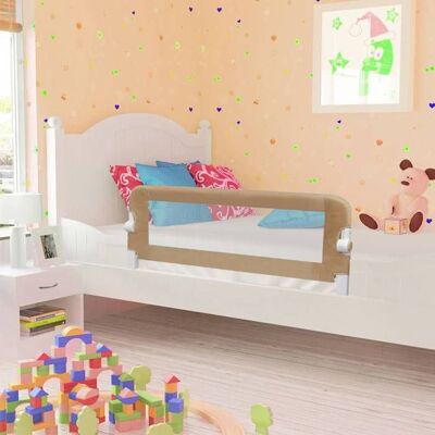 vidaXL Barrière de Sécurité pour Lit d'Enfant Taupe - Barrière de Bébé - Publicité vidaXL Barrière de Sécurité pour Lit d'Enfant Taupe - Barrière de Bébé - Publicité