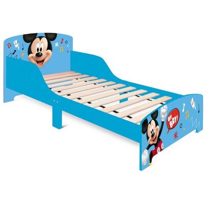 ARDITEX Lit Enfant - Mickey Disney Oh Boy - 140x70 cm - Bois Massif - 1 Place Bleu - Publicité ARDITEX Lit Enfant - Mickey Disney Oh Boy - 140x70 cm - Bois Massif - 1 Place Bleu - Publicité
