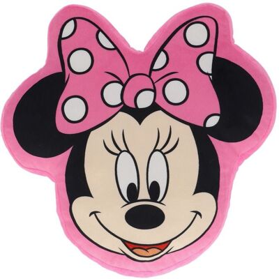 DISNEY - Coussin 3D Minnie Mickey Disney Enfant Fille - Décoration Chambre - Accessoire Lit Rose - Publicité DISNEY - Coussin 3D Minnie Mickey Disney Enfant Fille - Décoration Chambre - Accessoire Lit Rose - Publicité