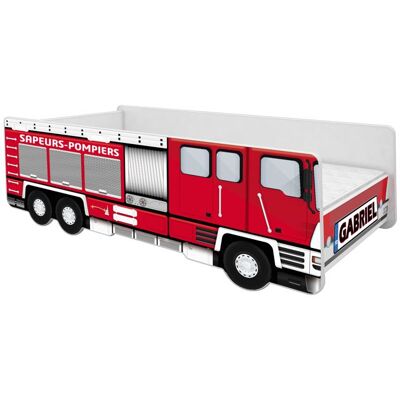 Lit enfant ACMA Voiture Sapeurs-Pompiers avec Matelas et Sommier 140x70 cm Rouge - Publicité Lit enfant ACMA Voiture Sapeurs-Pompiers avec Matelas et Sommier 140x70 cm Rouge - Publicité