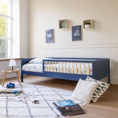 HAPPY GARDEN Lit pour enfant 190x90cm bleu foncé ADAM Bleu - Publicité HAPPY GARDEN Lit pour enfant 190x90cm bleu foncé ADAM Bleu - Publicité