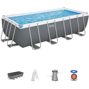 Kit Piscine hors sol tubulaire BESTWAY - Steel Pro Max™ - 488 x 244 x 122 cm - Rectangulaire (Filtre à cartouche bâche échelle) - Publicité Kit Piscine hors sol tubulaire BESTWAY - Steel Pro Max™ - 488 x 244 x 122 cm - Rectangulaire (Filtre à cartouche bâche échelle) - Publicité