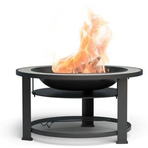 Braséro 3 en 1 Blumfeldt Merano Circolo - Noir - Table terrazzo - 87cm Noir - Publicité Braséro 3 en 1 Blumfeldt Merano Circolo - Noir - Table terrazzo - 87cm Noir - Publicité