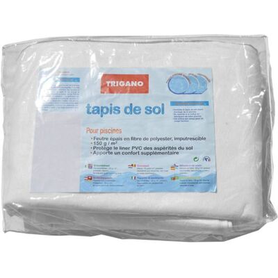 trigano Tapis de sol feutre pour piscine métal ou résine ronde 36 m x 4 m Blanc - Publicité trigano Tapis de sol feutre pour piscine métal ou résine ronde 36 m x 4 m Blanc - Publicité