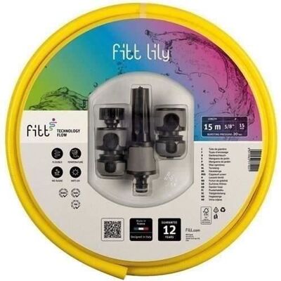 FITT - Batterie FITT Lily - Jaune - 15 mm x 15 m - KIT - Publicité FITT - Batterie FITT Lily - Jaune - 15 mm x 15 m - KIT - Publicité
