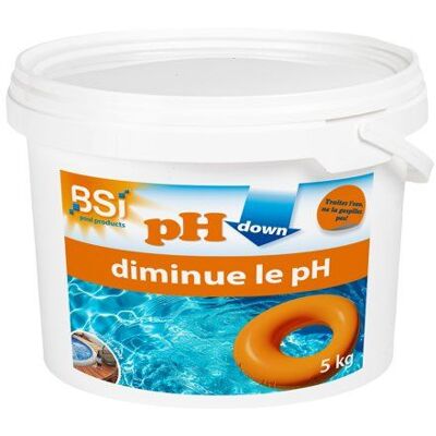 PH moins - BSI - pH down poudre - Pour augmenter et stabilier le pH - Idéal pour piscine et spa - Pour une baignade agréable - 5Kg - Publicité PH moins - BSI - pH down poudre - Pour augmenter et stabilier le pH - Idéal pour piscine et spa - Pour une baignade agréable - 5Kg - Publicité