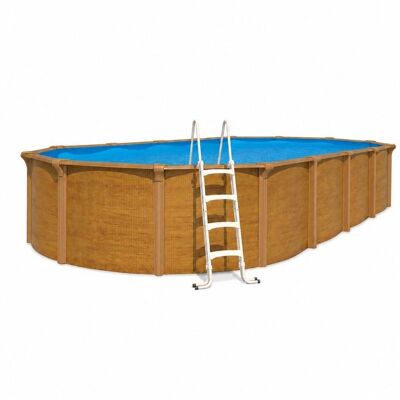 trigano Piscine hors sol acier ovale 915 x 455 x 132 m aspect bois OSMOSE Marron - Publicité trigano Piscine hors sol acier ovale 915 x 455 x 132 m aspect bois OSMOSE Marron - Publicité