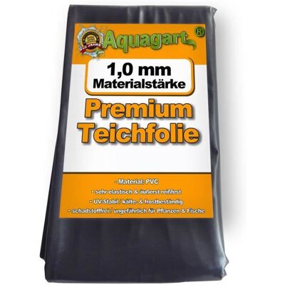 Liner pour étang de jardin AQUAGART - 12 m x 2 m, 1,0 mm, Noir - Publicité Liner pour étang de jardin AQUAGART - 12 m x 2 m, 1,0 mm, Noir - Publicité
