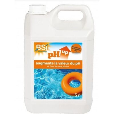PH Plus - BSI - pH Up Liquide - Pour augmenter le pH de leau - Idéal pour Piscine Et Spa - Pour une baignade agréable - 5 L - Publicité PH Plus - BSI - pH Up Liquide - Pour augmenter le pH de leau - Idéal pour Piscine Et Spa - Pour une baignade agréable - 5 L - Publicité