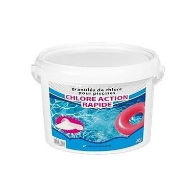 Chlore choc - BSI - Dissolution rapide - Désinfection de leau - Spécial bactéries - Idéal pour piscine et spa - Granulé - 5kg Blanc - Publicité Chlore choc - BSI - Dissolution rapide - Désinfection de leau - Spécial bactéries - Idéal pour piscine et spa - Granulé - 5kg Blanc - Publicité