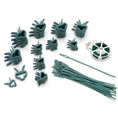 TERRE JARDIN Attaches plante x 71 - clips fil et liens réglables Vert - Publicité TERRE JARDIN Attaches plante x 71 - clips fil et liens réglables Vert - Publicité