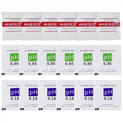 SODIAL 18 Paquets de Solution Tampon de PH-Mètre en Poudre 686/400/918 Paquets de Solution DÉtalonnage Du PH pour un PH-Mètre Précis - Publicité SODIAL 18 Paquets de Solution Tampon de PH-Mètre en Poudre 686/400/918 Paquets de Solution DÉtalonnage Du PH pour un PH-Mètre Précis - Publicité
