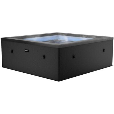 NETSPA Spa – Celestia – Semi-Rigide carré 6 Places Coloris Charcoal Black – SP-CLS6-CB Noir - Publicité NETSPA Spa – Celestia – Semi-Rigide carré 6 Places Coloris Charcoal Black – SP-CLS6-CB Noir - Publicité