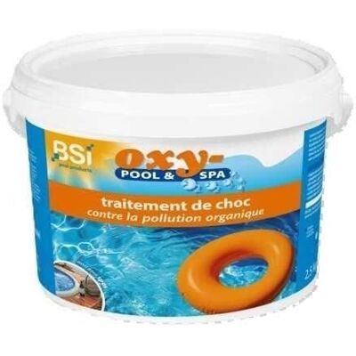 Traitement choc - BSI - Sans chlore - Contre la pollution organique - Poudre - Pour leau de piscine et spa - Oxy-Pool - 25kg Blanc - Publicité Traitement choc - BSI - Sans chlore - Contre la pollution organique - Poudre - Pour leau de piscine et spa - Oxy-Pool - 25kg Blanc - Publicité