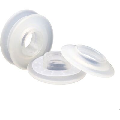 Lot de 10 oeillets à clipser pour bâche à bulles ou autres types de bâches - Transparent - Linxor Beige - Publicité Lot de 10 oeillets à clipser pour bâche à bulles ou autres types de bâches - Transparent - Linxor Beige - Publicité