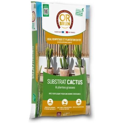Substrat cactus - OR BRUN - OBRTCAC20N - 20 L Marron - Publicité Substrat cactus - OR BRUN - OBRTCAC20N - 20 L Marron - Publicité