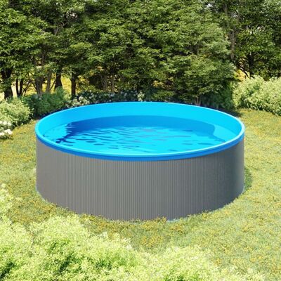 vidaXL Piscine à éclaboussures - 350x90 cm Gris - Piscine à éclaboussures - Publicité vidaXL Piscine à éclaboussures - 350x90 cm Gris - Piscine à éclaboussures - Publicité